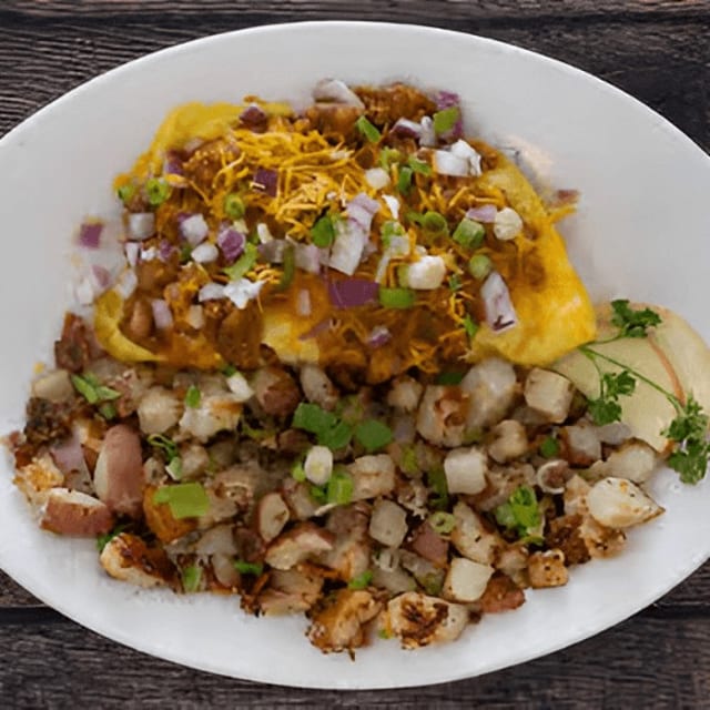 Chili Cheese Omelet.